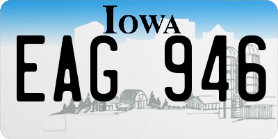 IA license plate EAG946