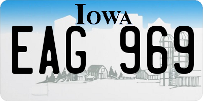 IA license plate EAG969