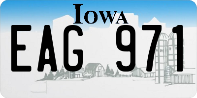 IA license plate EAG971