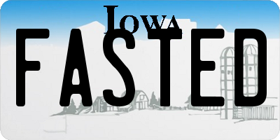 IA license plate FASTED