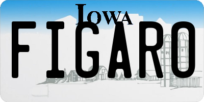 IA license plate FIGARO