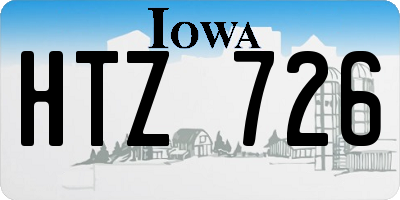IA license plate HTZ726