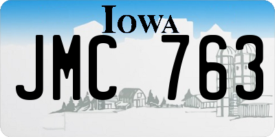 IA license plate JMC763