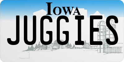 IA license plate JUGGIES