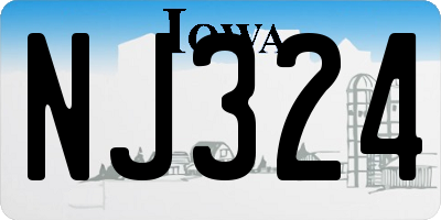 IA license plate NJ324