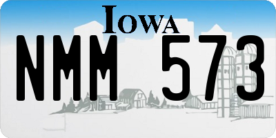 IA license plate NMM573
