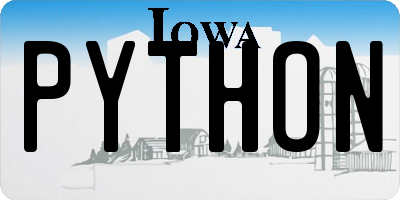 IA license plate PYTHON