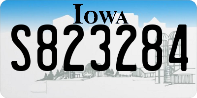 IA license plate S823284