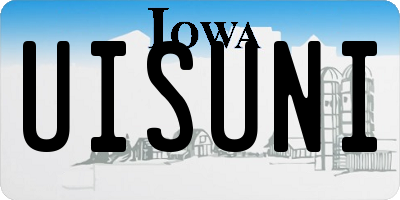 IA license plate UISUNI