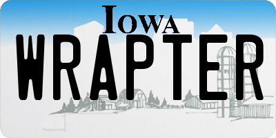 IA license plate WRAPTER