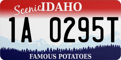 ID license plate 1A0295T