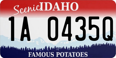 ID license plate 1A0435Q