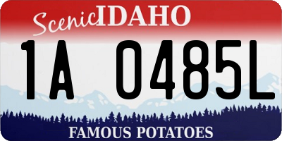 ID license plate 1A0485L