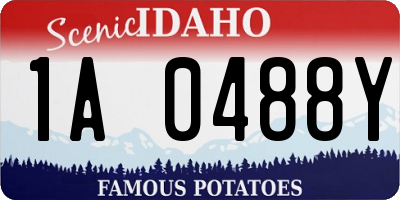 ID license plate 1A0488Y