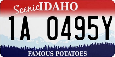 ID license plate 1A0495Y