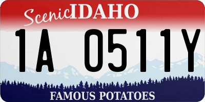 ID license plate 1A0511Y
