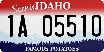 ID license plate 1A0551O
