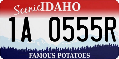 ID license plate 1A0555R