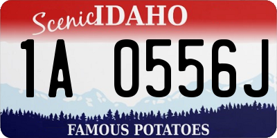 ID license plate 1A0556J