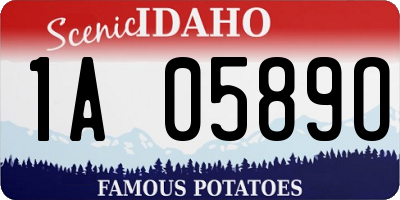 ID license plate 1A0589O