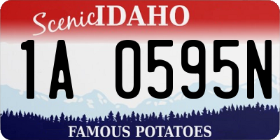 ID license plate 1A0595N
