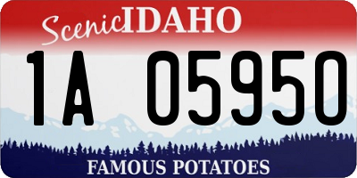 ID license plate 1A0595O