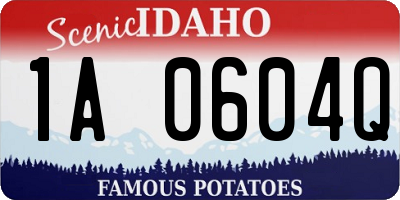 ID license plate 1A0604Q