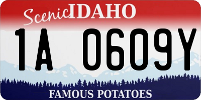 ID license plate 1A0609Y
