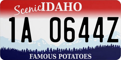 ID license plate 1A0644Z
