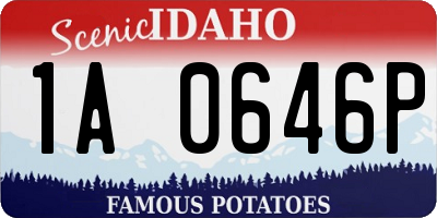 ID license plate 1A0646P