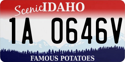 ID license plate 1A0646V