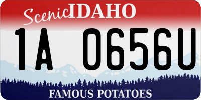 ID license plate 1A0656U