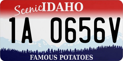 ID license plate 1A0656V