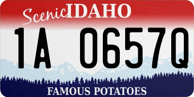 ID license plate 1A0657Q