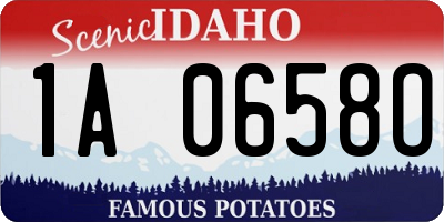 ID license plate 1A0658O