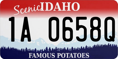 ID license plate 1A0658Q
