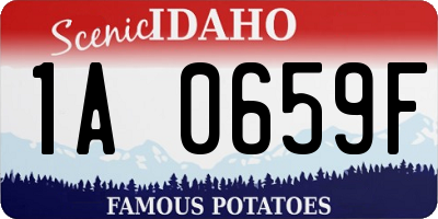 ID license plate 1A0659F