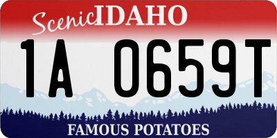 ID license plate 1A0659T