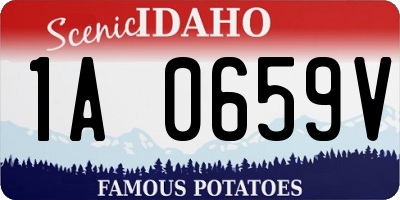 ID license plate 1A0659V