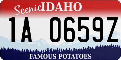 ID license plate 1A0659Z