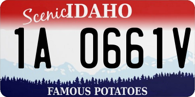 ID license plate 1A0661V