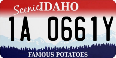 ID license plate 1A0661Y