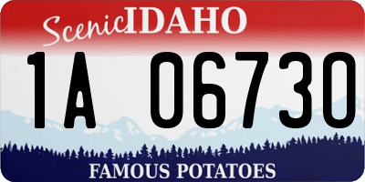 ID license plate 1A0673O
