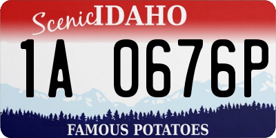 ID license plate 1A0676P