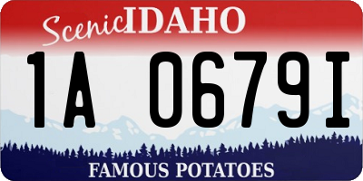 ID license plate 1A0679I