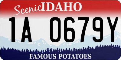 ID license plate 1A0679Y