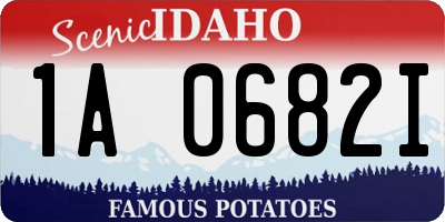 ID license plate 1A0682I