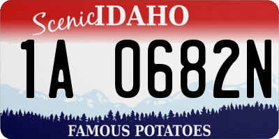 ID license plate 1A0682N