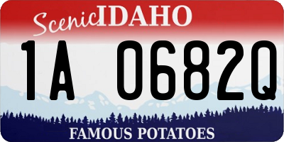 ID license plate 1A0682Q