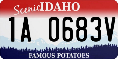 ID license plate 1A0683V